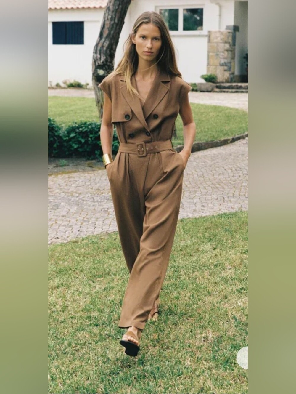 Size S Zara Sleeveless Jumpsuit